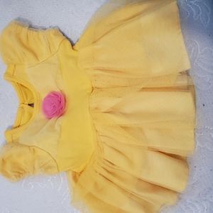 Disney Baby Yellow Belle Dress 0/3 months